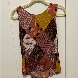 Staccato Multicolor Patchwork Tank Top